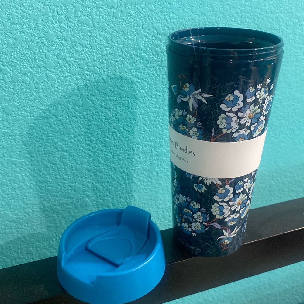 Vera Bradley Travel Mug, “Floral Bursts” - Picture 4 of 4